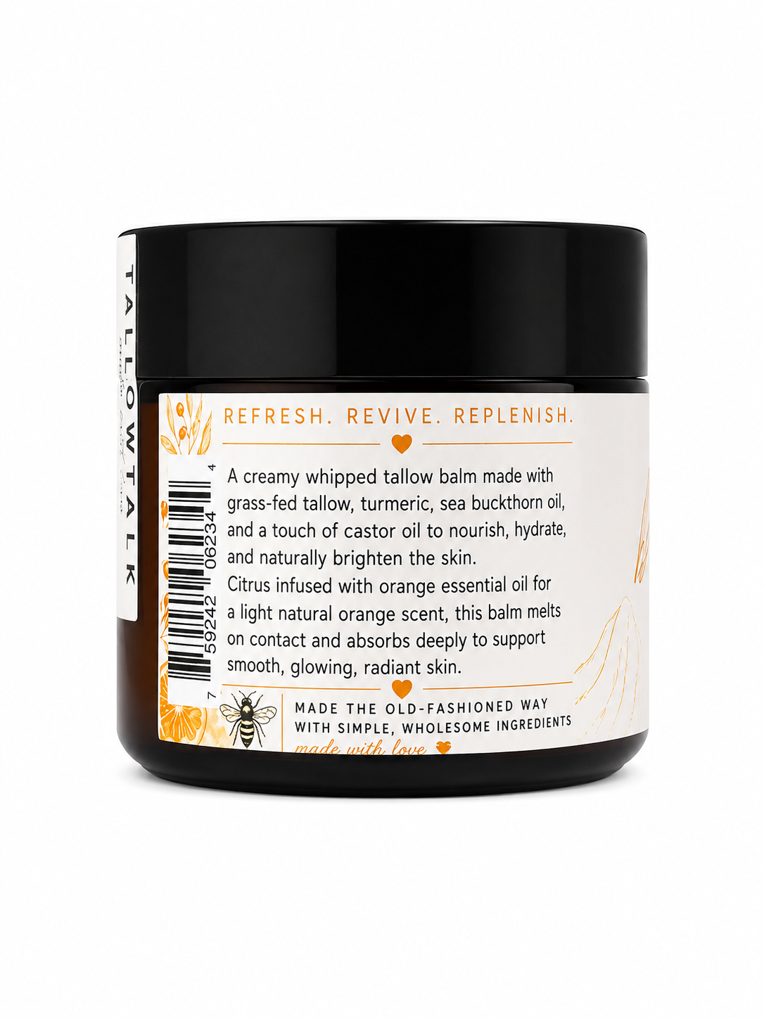 Brightening Tallow Balm — Turmeric + Sea Buckthorn + Orange
