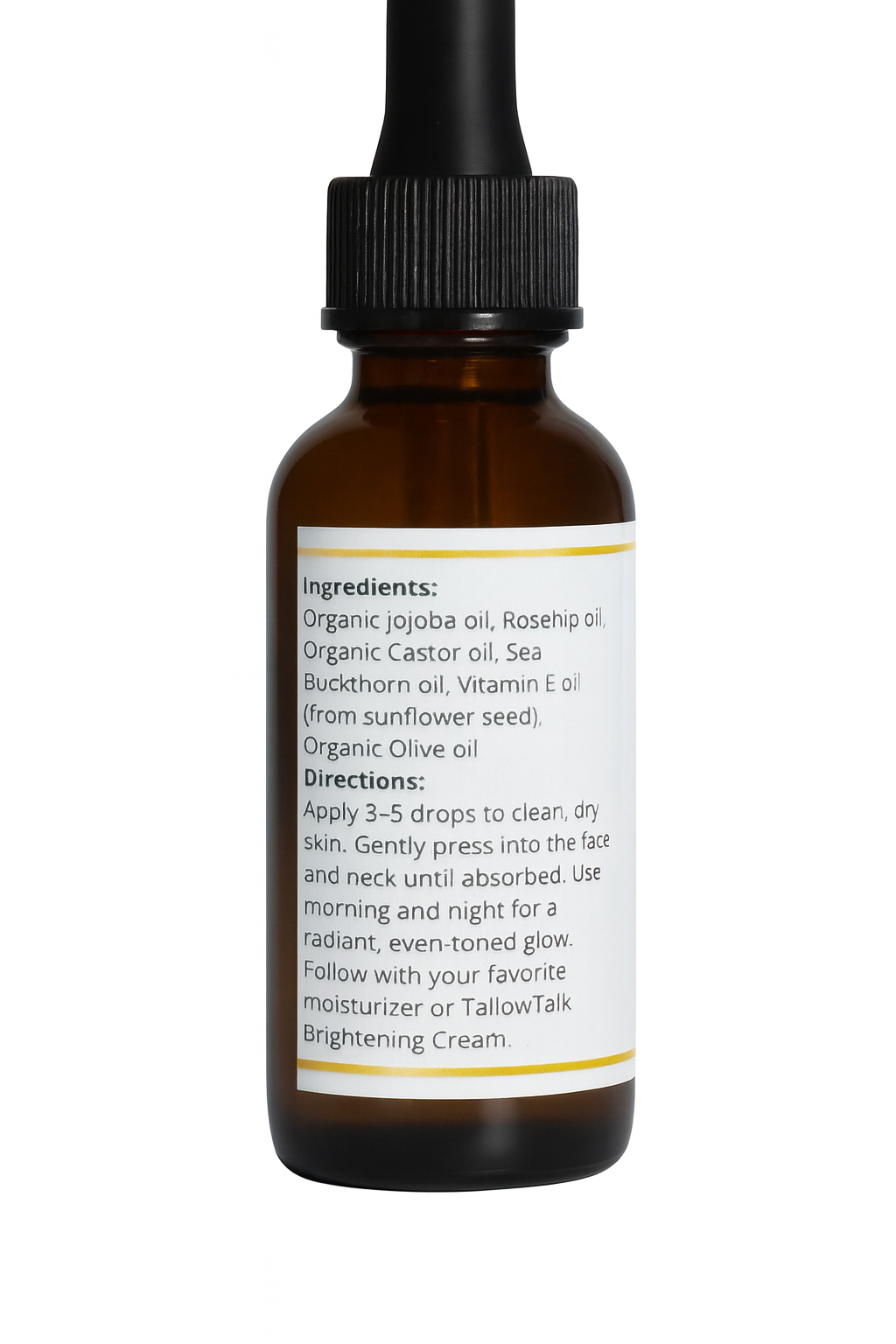 Brightening Vegan Serum — Rosehip + Sea Buckthorn