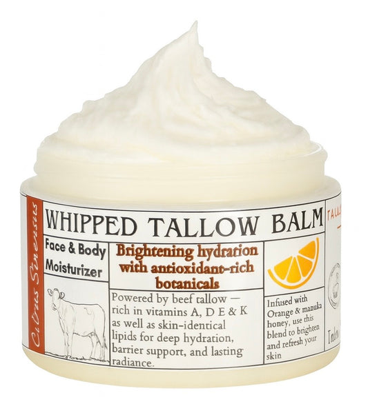 Orange Infused Whipped Tallow Balm- 4oz.