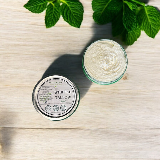 Peppermint Infused Whipped Tallow Balm - 4 oz.