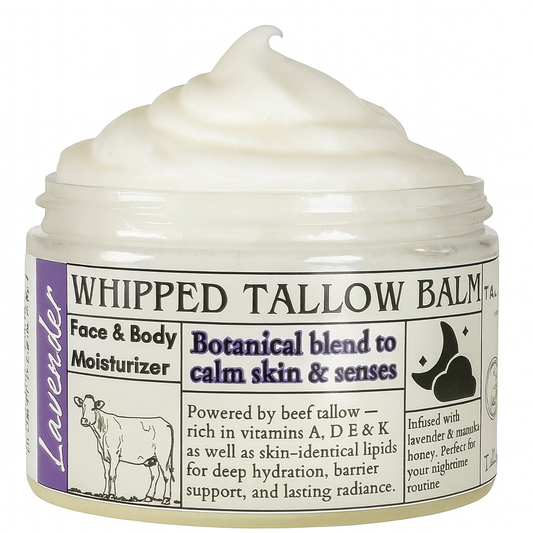 Lavender Infused Whipped Tallow Balm - 4 oz.