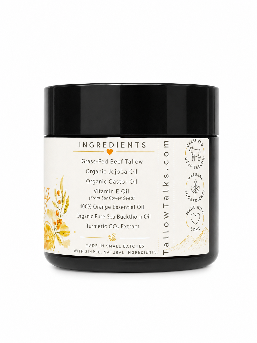 Brightening Tallow Balm — Turmeric + Sea Buckthorn + Orange