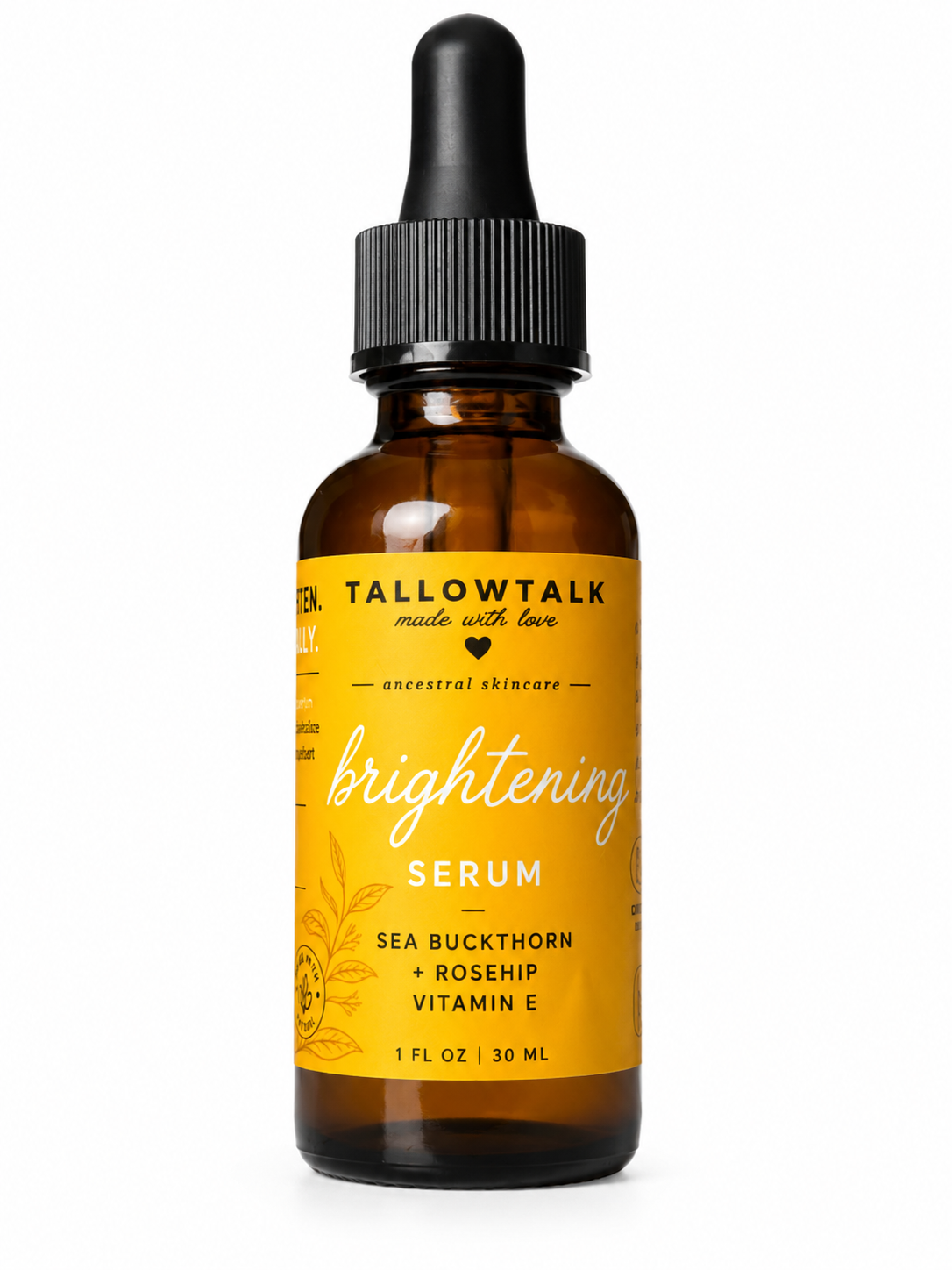 Brightening Vegan Serum — Rosehip + Sea Buckthorn