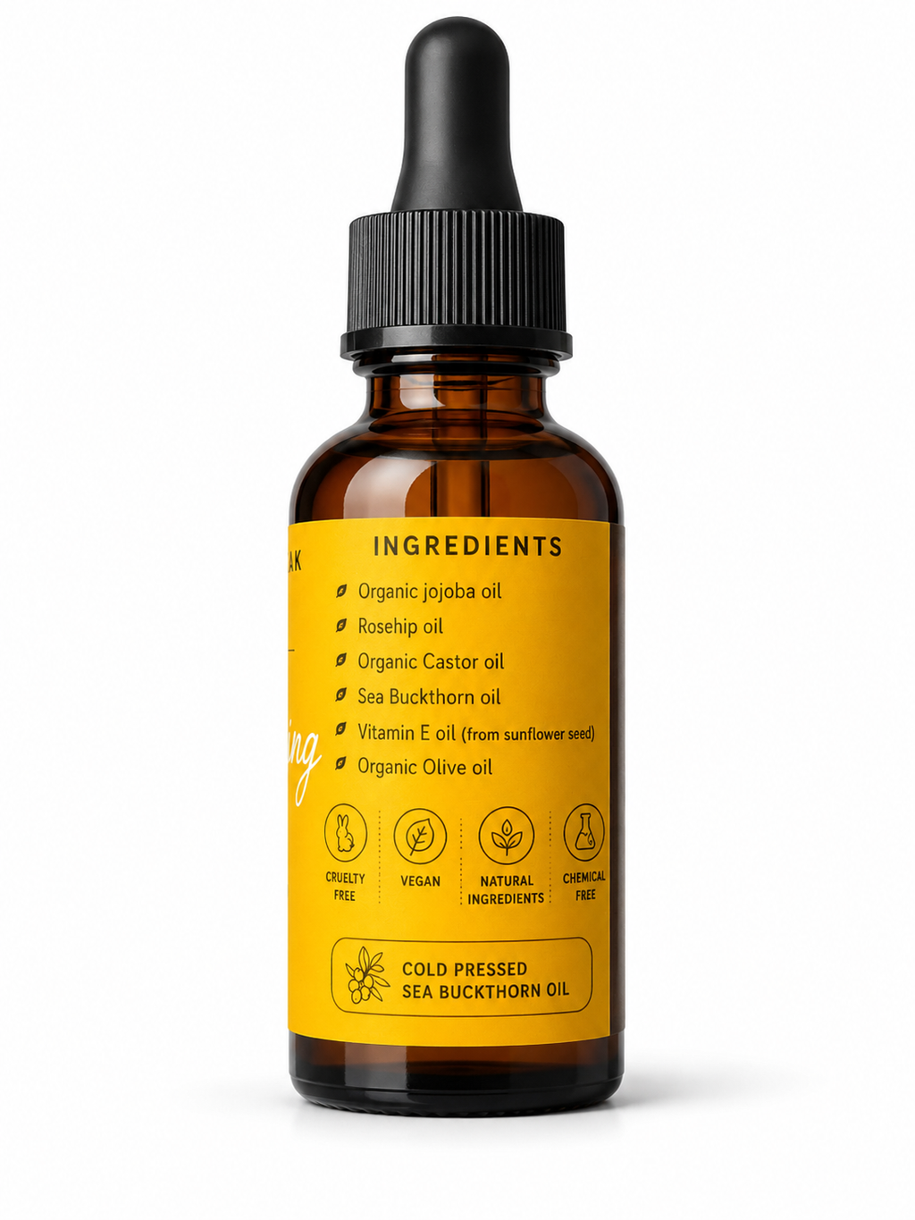 Brightening Vegan Serum — Rosehip + Sea Buckthorn