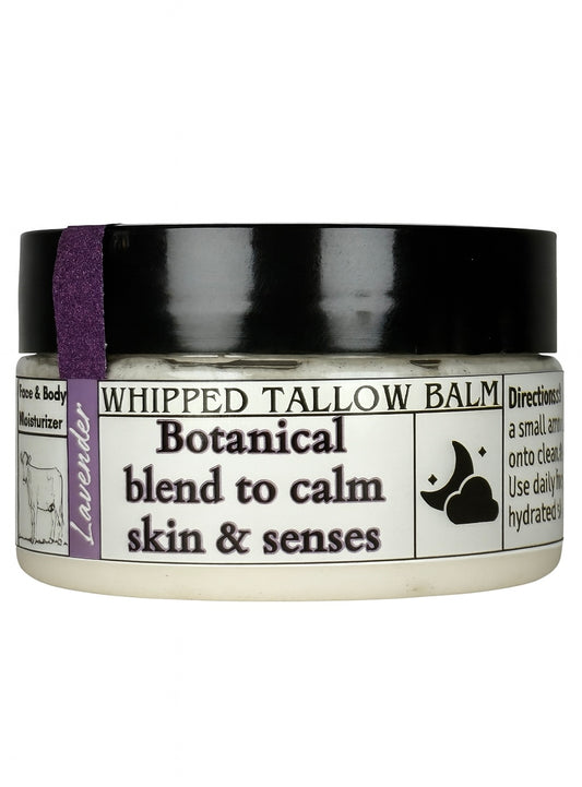 Lavender Infused Whipped Tallow Balm- 2 oz.