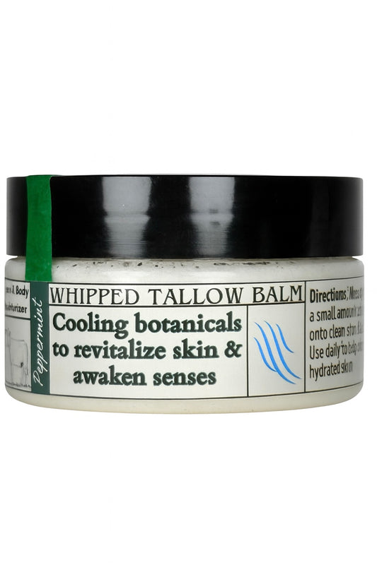 Peppermint Infused Whipped Tallow Balm- 2oz.