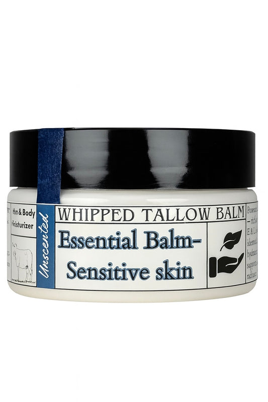 100% Grass Fed Organic Whipped Tallow- 2 oz. Unscented