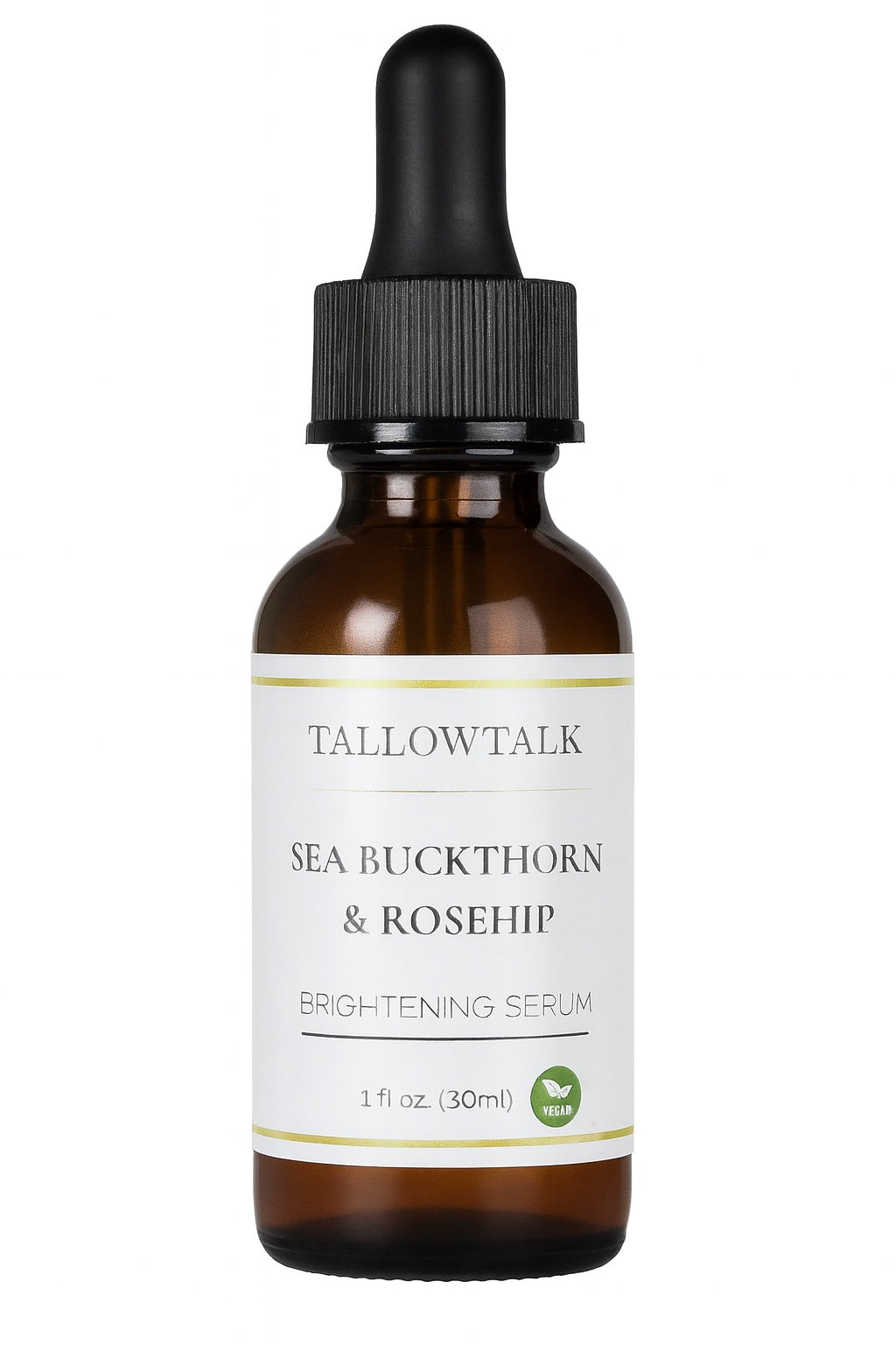 Brightening Vegan Serum — Rosehip + Sea Buckthorn