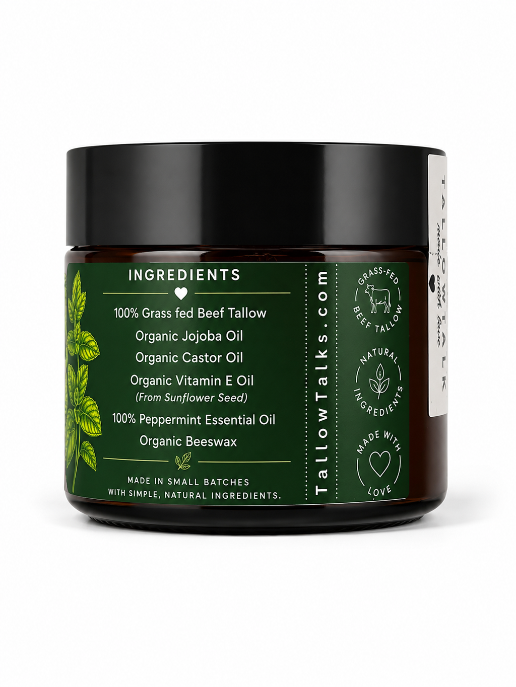 Peppermint Infused Tallow Balm