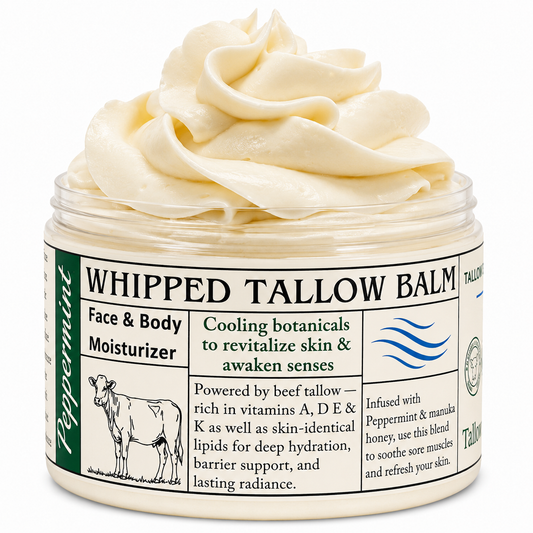 Peppermint Infused Whipped Tallow Balm