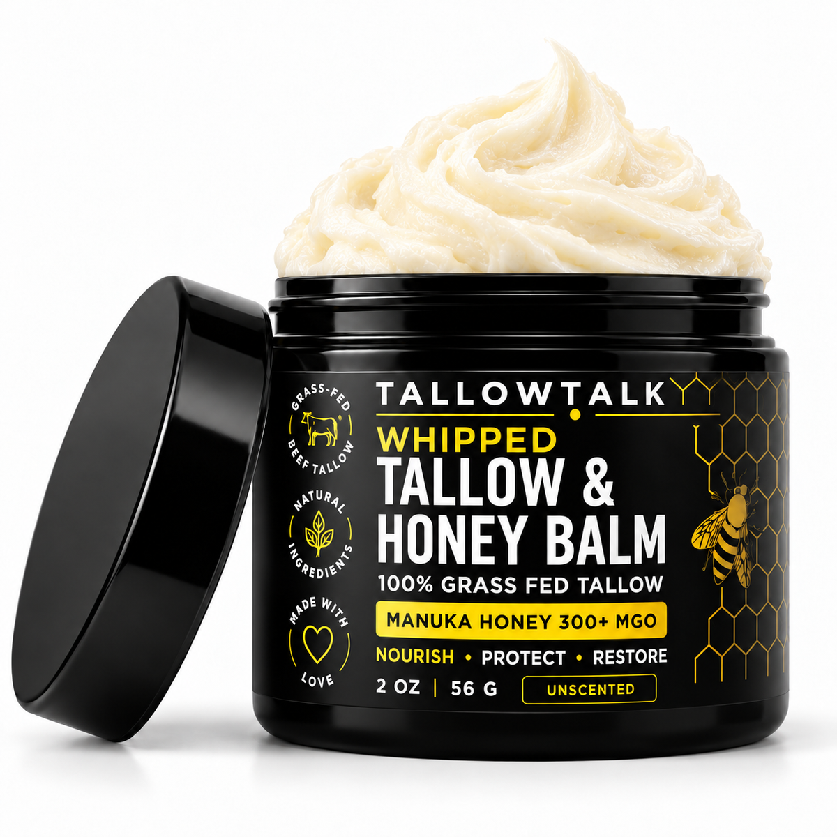 Whipped Tallow & Honey Balm
